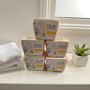 5 Olay Daily Facials‎ 5-in-1 Water Activated Dry Cloths Nourishing Clean Shea 33